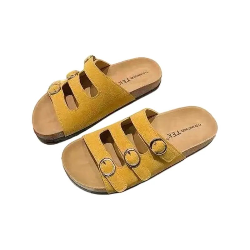 ALPLUME Slippers Khaki, Lemon, Apricot-4