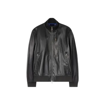 Paul Smith Zip up Leather Jacket