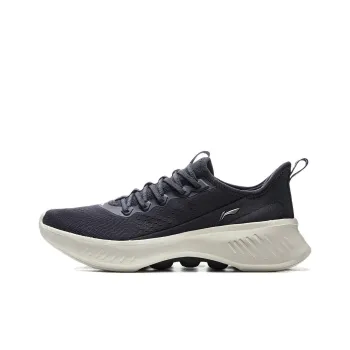 LiNing Comfortable And Relaxing Cushioning, Wear Resistant Low Top Casual Shoes Men's Screen Mountain Blue