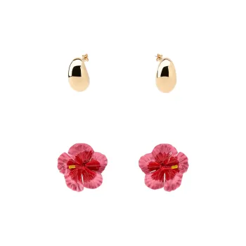 ZARA Metal Earrings Women's Gold