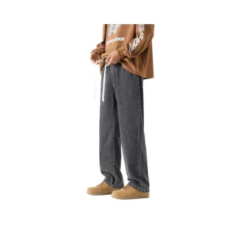 Warrior Feather Collection Riding The Wind Collection Jeans Unisex Black Gray