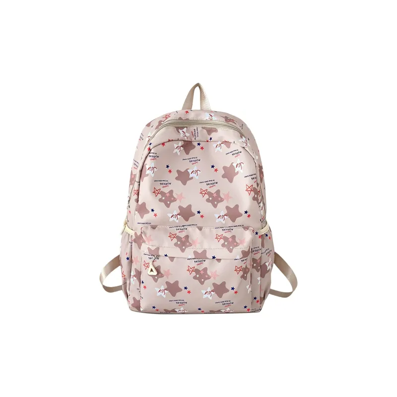 URBAN FOREST Nylon Backpack Unisex Purple/Khaki/Blue/Pink-6