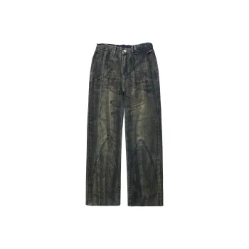 ELCORO Jeans Unisex Vintage Blue