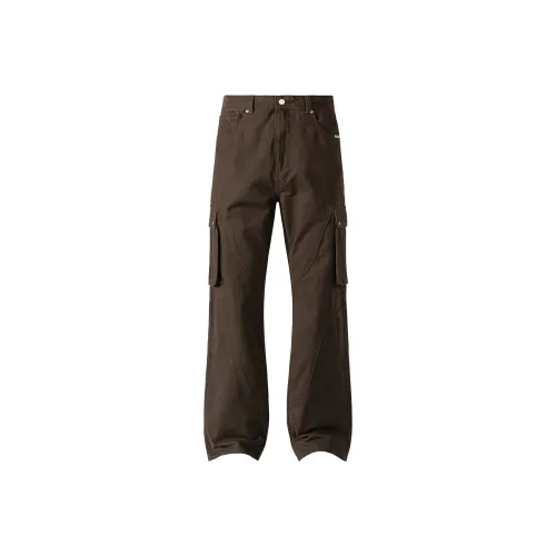 XINYINSU Cargo Pants Unisex Coffee