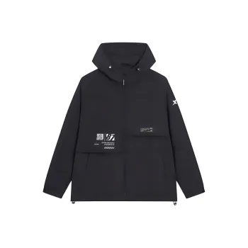XTEP Trench Coat Men's Jet Black