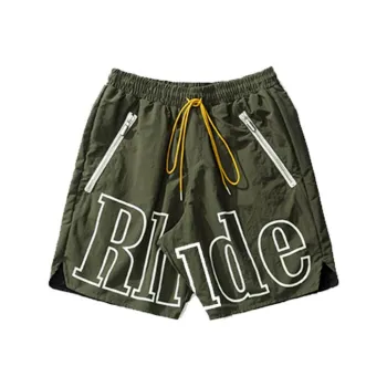 RHUDE Casual Shorts Men Green