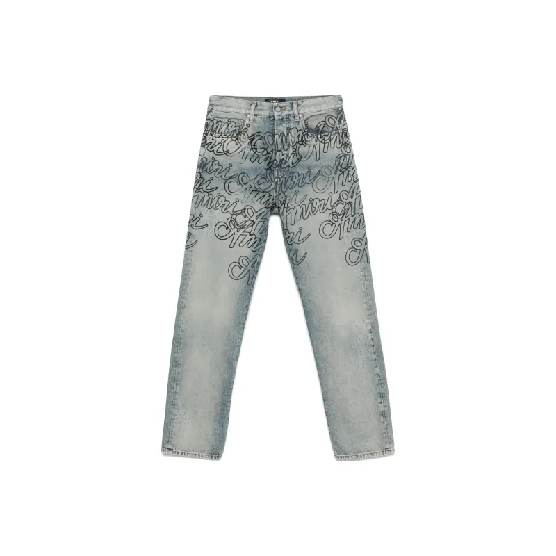 AMIRI Script print Jeans-0