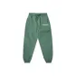 Jade Green Letter Fleece-Lined Sweatpants Basic