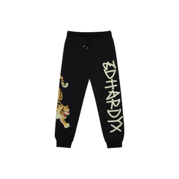 ED HARDY X Casual Pants Unisex Black