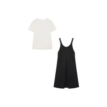 Mo Han Yi Mei Skirt Set Women's Black & White