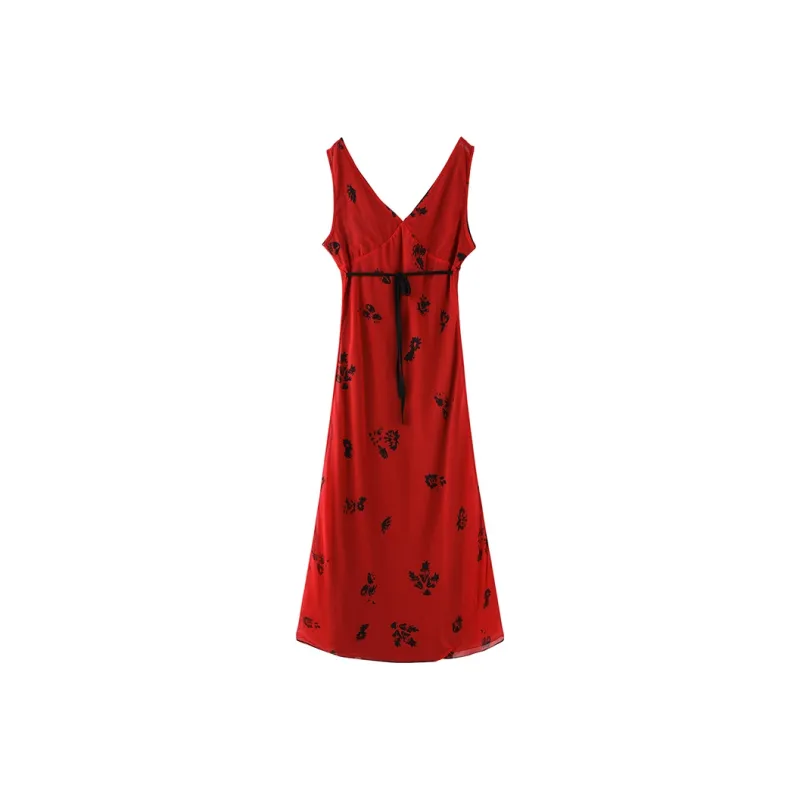 PAZZO Slip Dresses Women's Red-1
