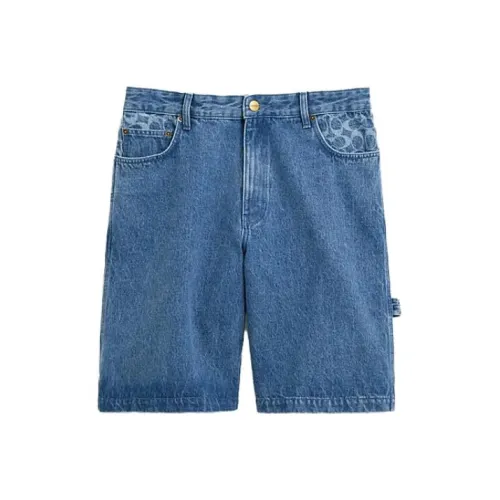 COACH Denim Shorts Men Blue