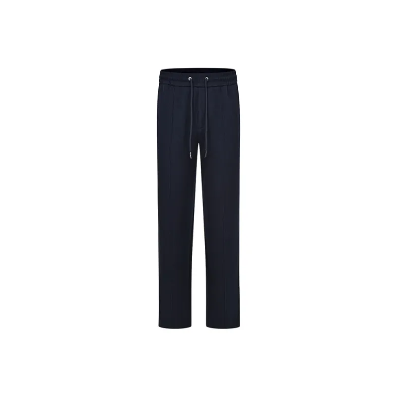 RARE Knitted Sports Pants Men's Navy Blue-0