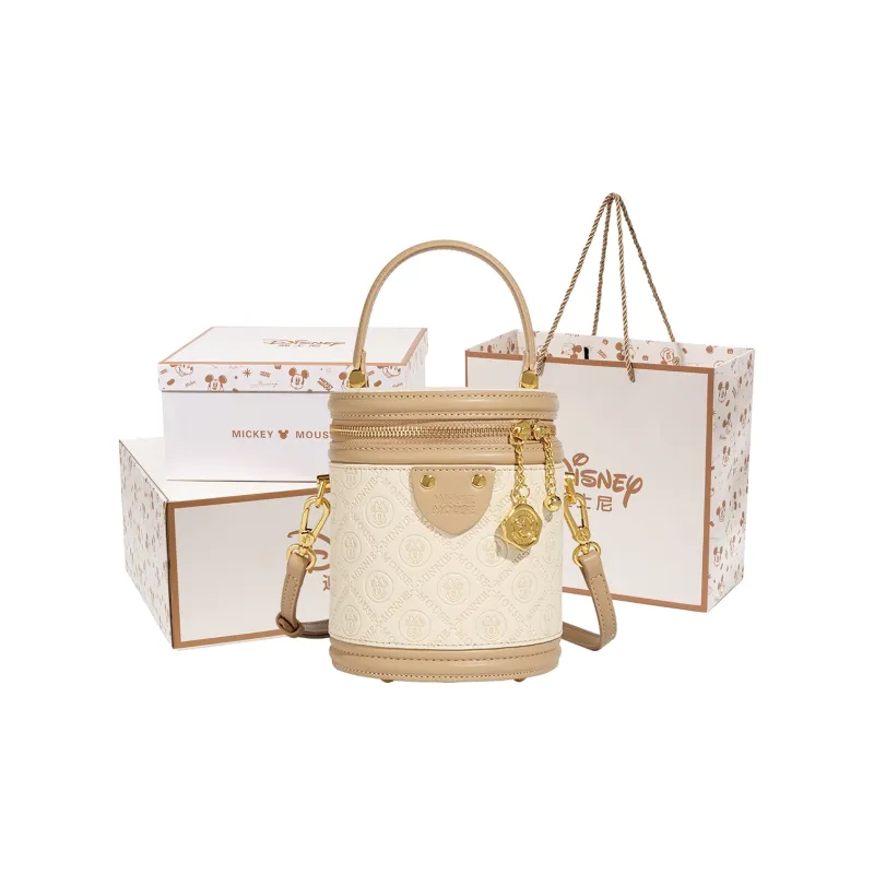 Disney Minnie Series PU Bucket Bag, Shoulder Bag, Crossbody Bag, Handbag Women's Pink-7