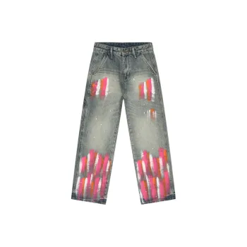 Voguo Relay Jeans Unisex Graffiti Blue