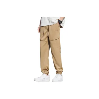 Tonlion Casual Pants Unisex Khaki