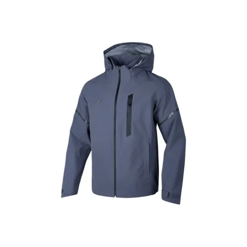 Skechers Comfort Sports Series Jackets Coats Men's Night Blue Gray