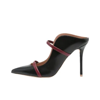 Malone Souliers Maureen Closed Toe Slippers 10cm Women's Black