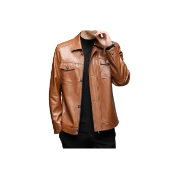 PIERRE CARDIN Leather Jacket Men's