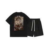 Set (Black Top+Black Pants)