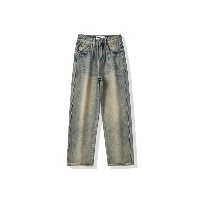 HIPANDA Jeans Men's Washed Color-0