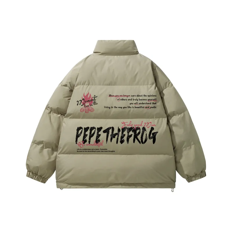 Pepe The Frog Puffer Jacket Unisex-10