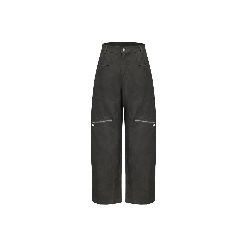NSTNEW START Casual Pants Unisex Dirty Dyed Dark Gray-0