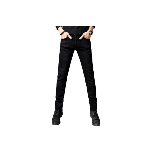 Devanro Jeans Men Black