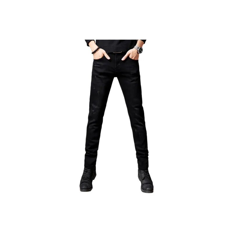 Devanro Jeans Men Black-0