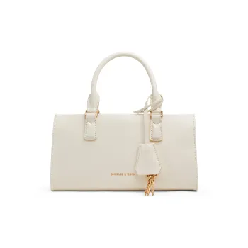 CHARLES&KEITH PU Crossbody Bag Small Size Women's Black/Light Pink/Cream Milk White/Fuchsia