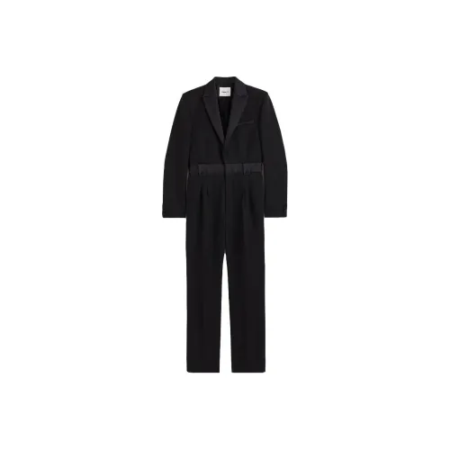 H&M Satin Detail Tuxedo Jumpsuit Mens