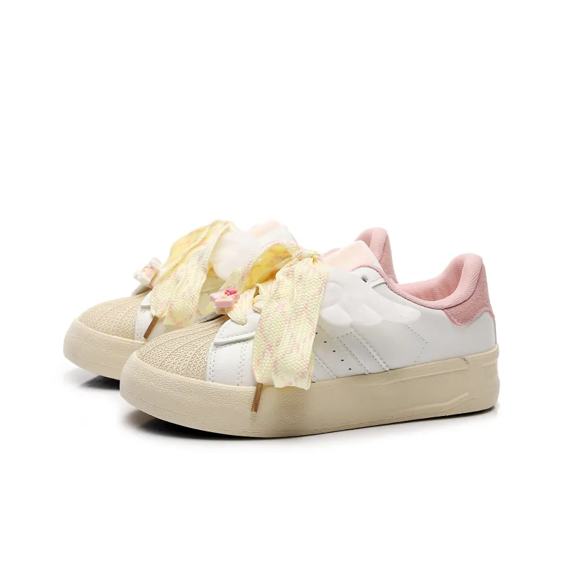 Feiyue Girly Heart Series Abrasion Resistant, Lightweight, And Breathable Low Top Skateboard Shoes Women's-8