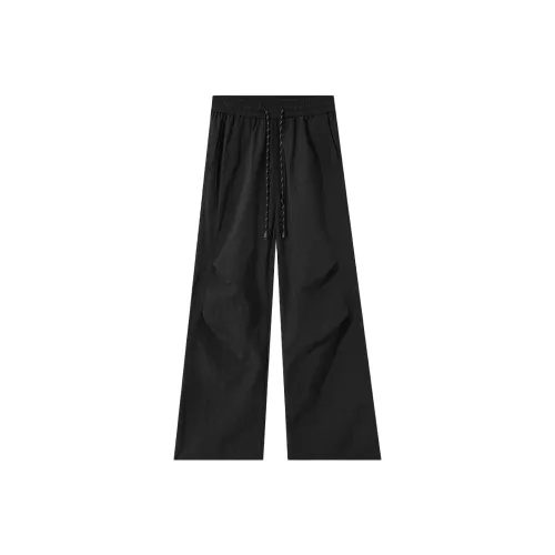 Menglaini Casual Pants Unisex Black