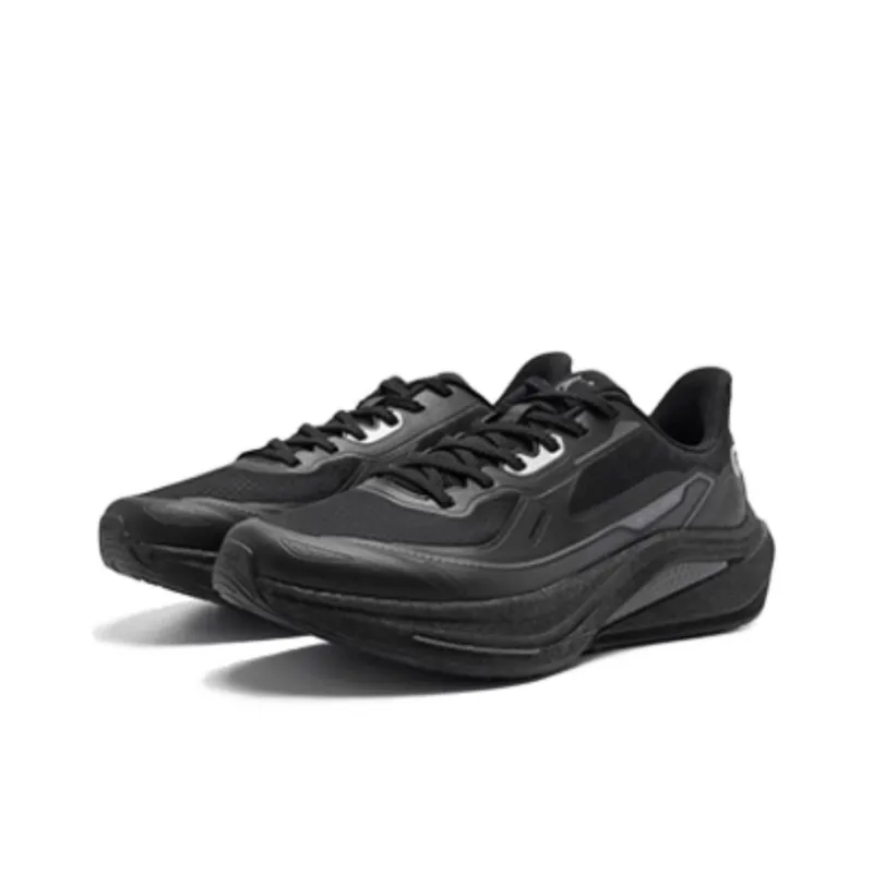 QIAODAN Boundaryless 7.0 Slip Resistant Breathable Rebound Low Top Casual Sprint Running Shoes Men's Black-2