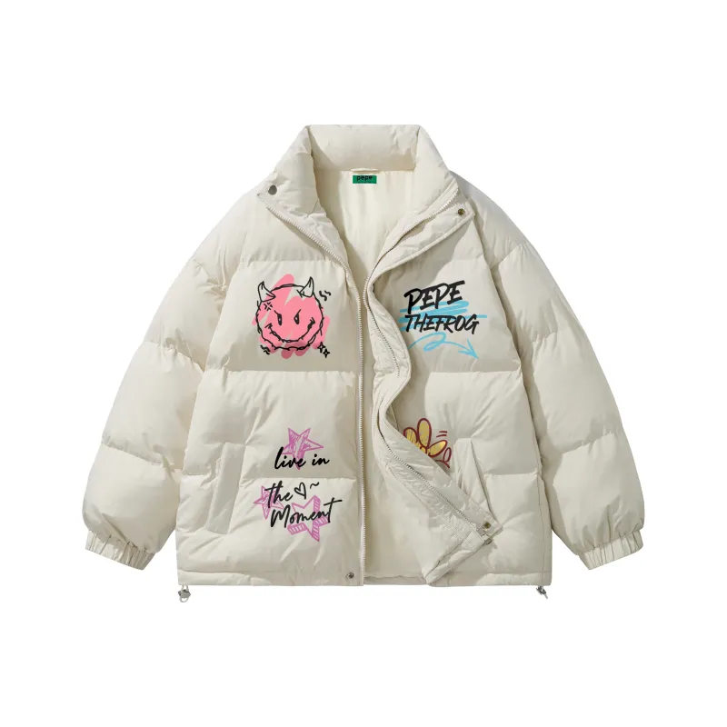 Pepe The Frog Puffer Jacket Unisex-6