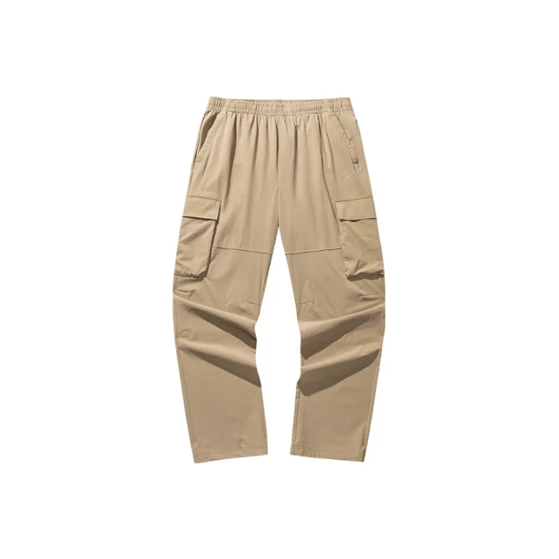 Anta Life Collection Cargo Pants Men's Light Beige Gray-0