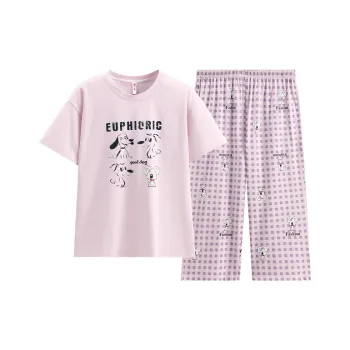 FENTENG Pajama Set Women's Mauve Purple