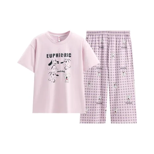 FENTENG Pajama Set Women's Mauve Purple