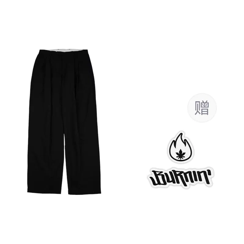 BURNIN Suit Trousers Unisex Black-0