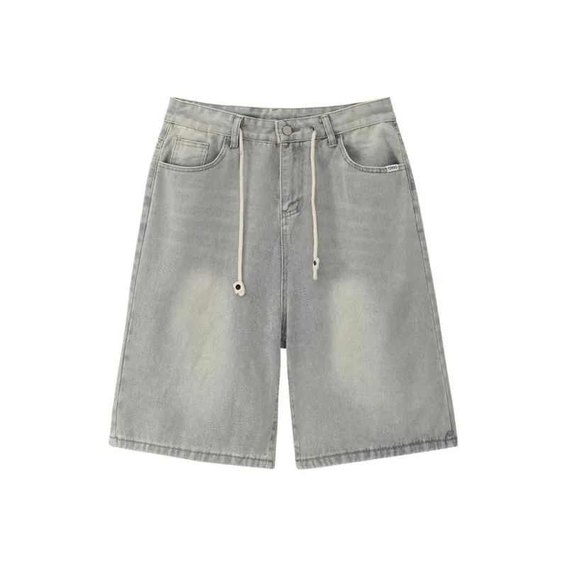 Torso Denim Shorts Unisex-0