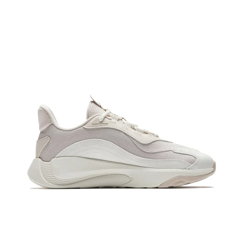 Anta Anti Slip Wear Resistant Low Top Casual Shoes Women's Ivory White-1