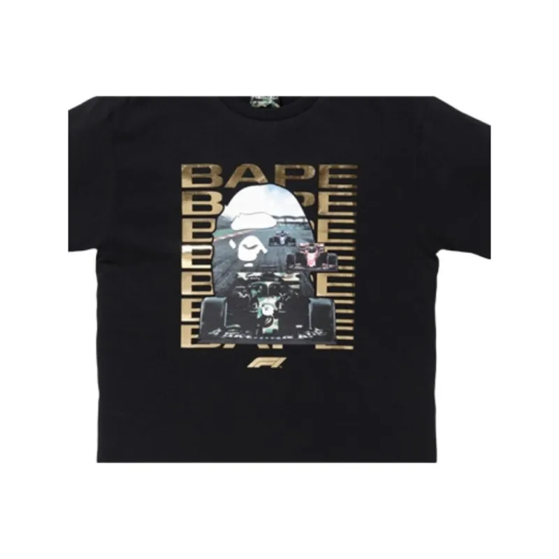 Bape X F1 Photo Ape Head Tee-3