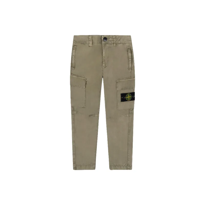 STONE ISLAND Compass Patch Straight Trousers-0
