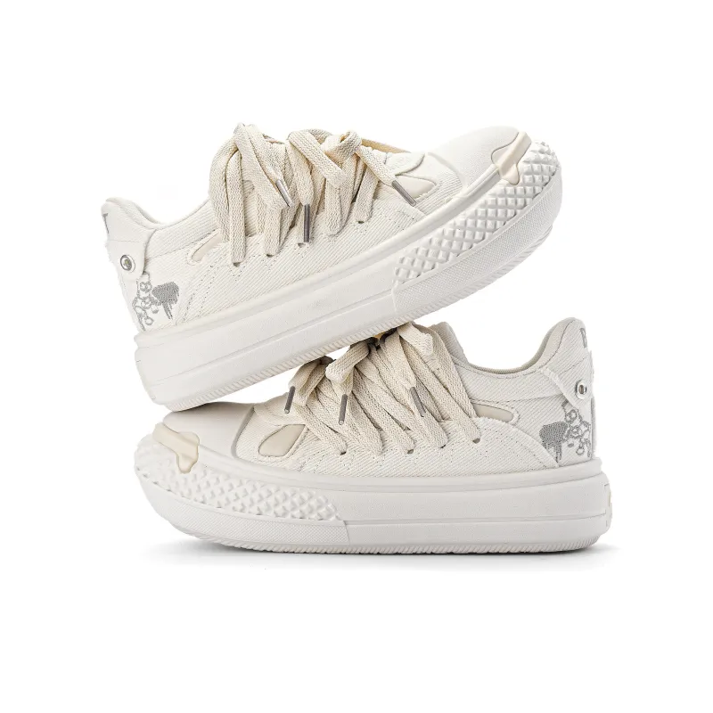 The Simpsons Canvas Shoes Unisex Low Top Black/Vanilla Ecru/Beige Black-7