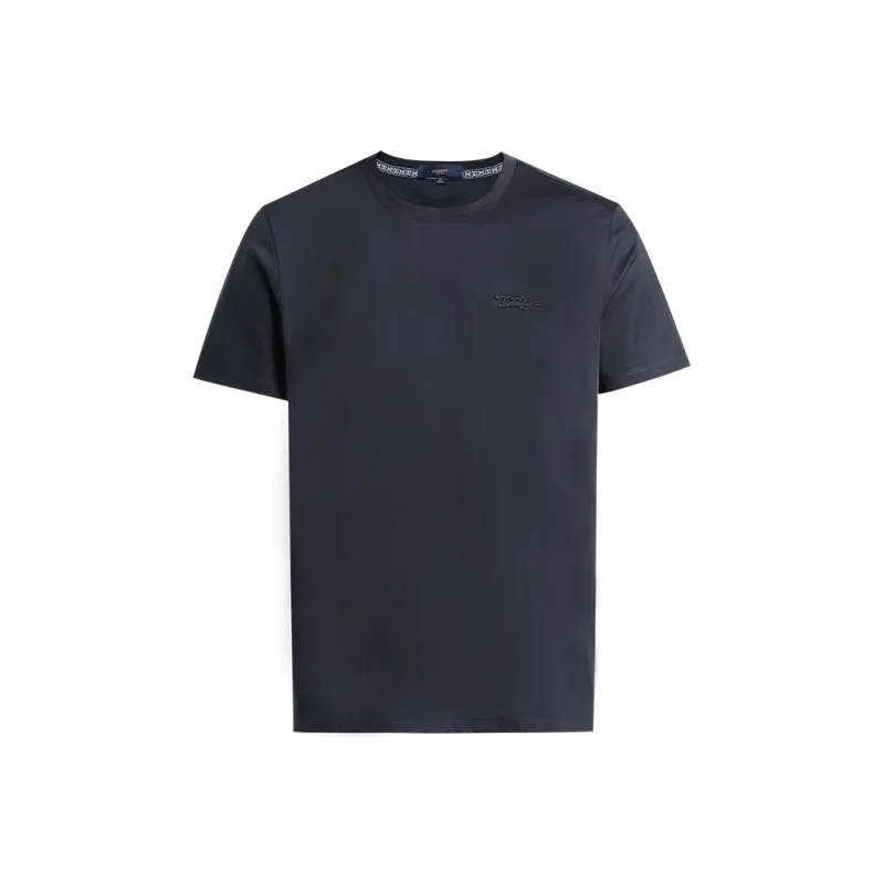 DIDIBOY T Shirts Men Navy Blue-0