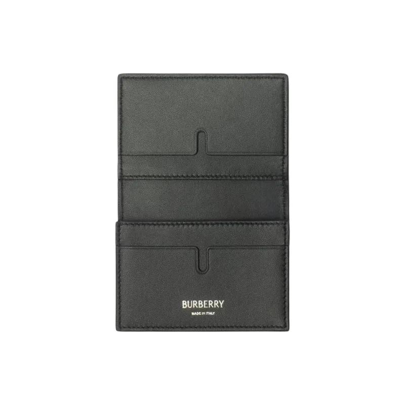 Burberry Cotton Card Holder Men's Midnight Blue-2