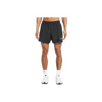 GYMSHARK SPORT 5' 2 IN 1 SHORTS Casual Shorts Men's Black