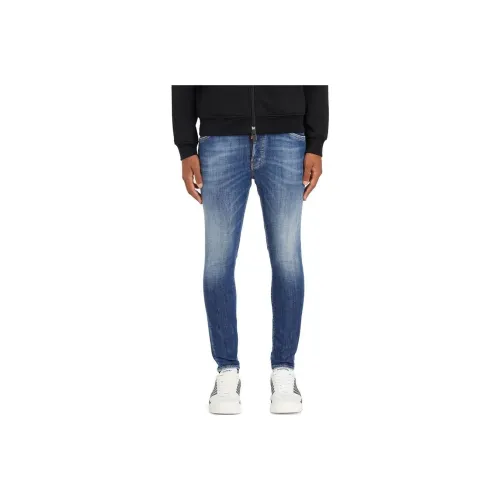 DSQUARED 2 Mid Rise Slim Leg Distressed Jeans