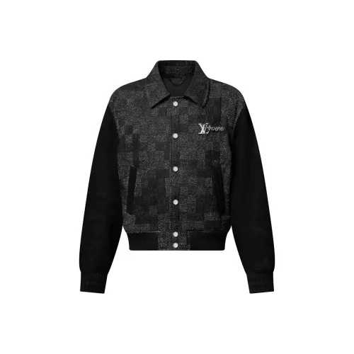 LOUIS VUITTON Mix Leather Varsity Blouson