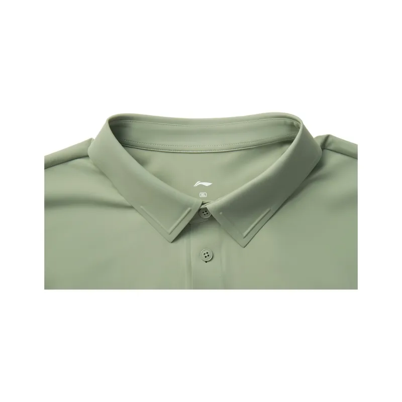LiNing Fitness Series Polo Shirt Men's Lemon Grass Green-2